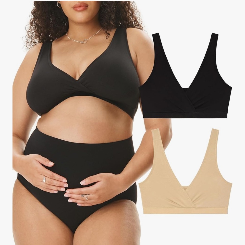 4 Motherhood maternity wireless nursing bras/bralettes size Large - Picture 6 of 6